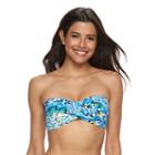 Women's Apt. 9&reg; Twist Bandeau Bikini Top, Size: Xl, Dark Green