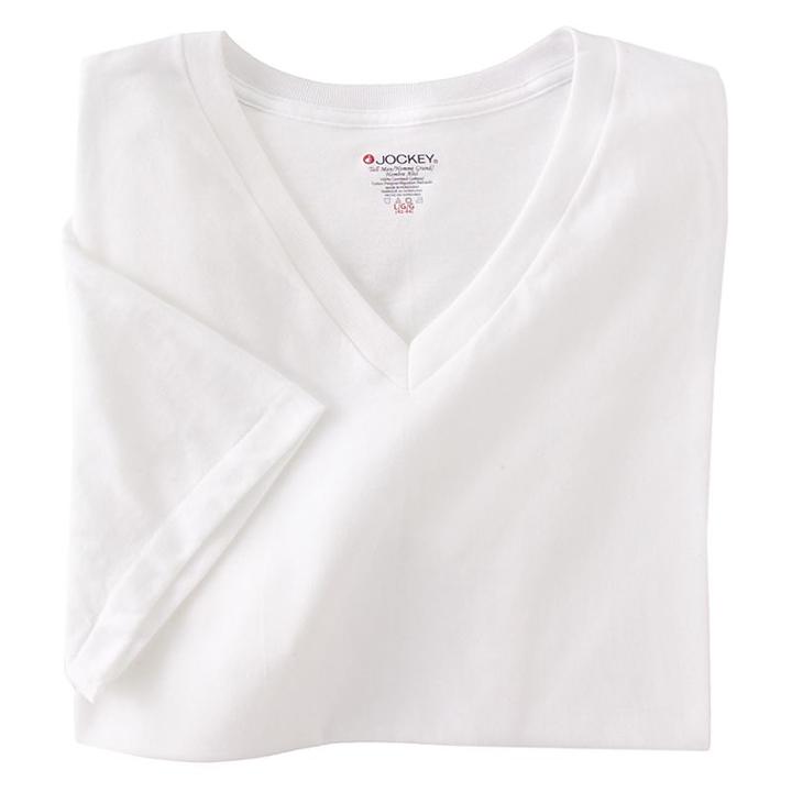 Big & Tall Jockey Classic 2-pk. V-neck Tee, Men's, Size: 5xb, White