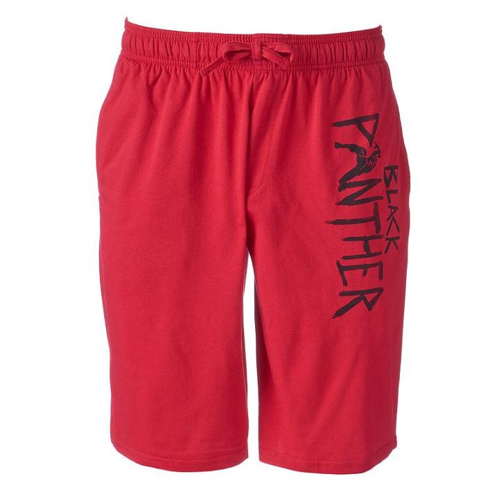 Men's Marvel Black Panther Jams Shorts, Size: Medium, Brt Red