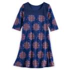 Girls 7-16 & Plus Size Mudd&reg; Crochet Yoke Dress, Size: 16, Dark Blue