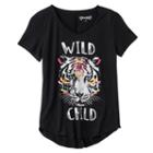 Girls 7-16 & Plus Size Mudd&reg; Seamed Back High-low Hem Graphic Tee, Girl's, Size: 7-8, Oxford