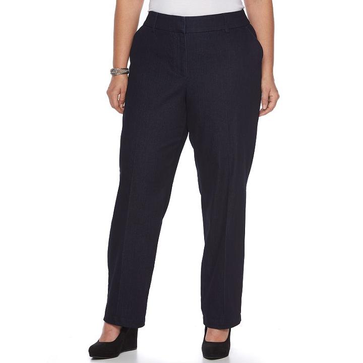 Plus Size Apt. 9&reg; Torie Straight-leg Jeans, Women's, Size: 20w Short, Dark Blue