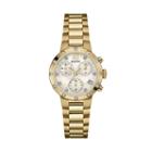 Bulova Women's Diamond Stainless Steel Chronograph Watch, Yellow