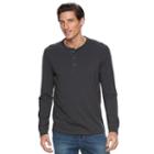 Men's Sonoma Goods For Life&trade; Classic-fit Flexwear Henley, Size: Medium, Grey