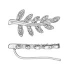 Lc Lauren Conrad Leaf Ear Climbers, Women's, Silver
