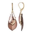 Simply Vera Vera Wang Tiered Nickel Free Teardrop Earrings, Women's, Pink