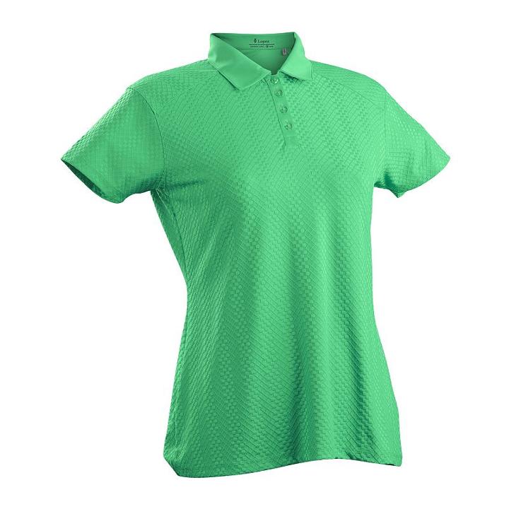 Women's Nancy Lopez Grace Short Sleeve Golf Polo, Size: Xl, Green
