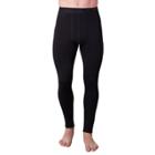 Men's Climatesmart Comfort Wear Stretch Performance Leggings, Size: Medium, Black