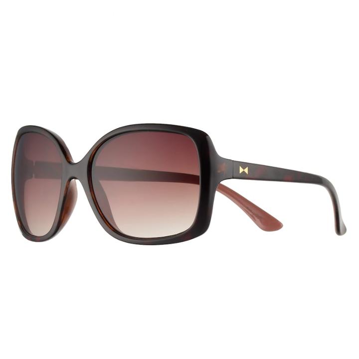 Lc Lauren Conrad Cellarz Two-tone Oversized Square Sunglasses - Women, Med Brown