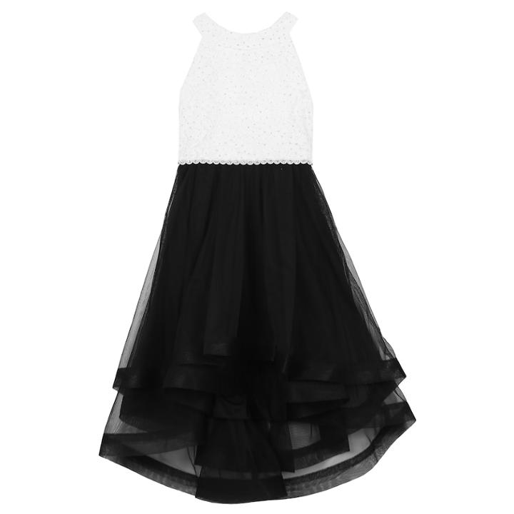 Girls 7-16 & Plus Size Speechless Rhinestone Bodice & Tulle Dress, Size: 16, White