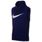 Men's Nike Hooded Muscle Tee, Size: Xxl, Blue