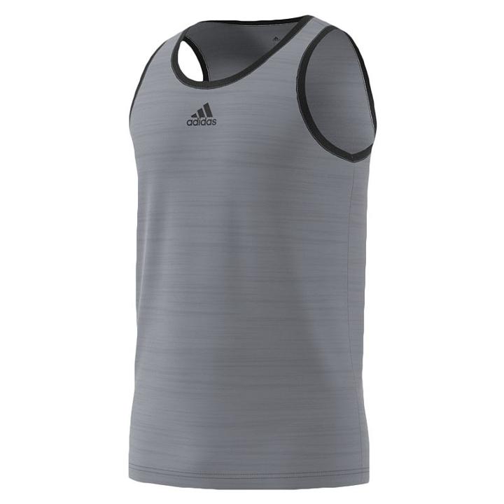 Big & Tall Adidas Heathered Tank Top, Men's, Size: 4xb, Grey