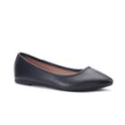 So&reg; Hitide Women's Pointed Toe Flats, Size: 7.5 Wide, Black