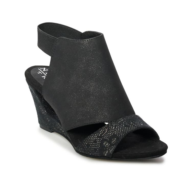New York Transit Company Valiant Effort Women's Wedges, Size: Medium (6.5), Black