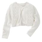 Girls 4-8 Oshkosh B'gosh&reg; Cropped Cardigan, Girl's, Size: 12, White