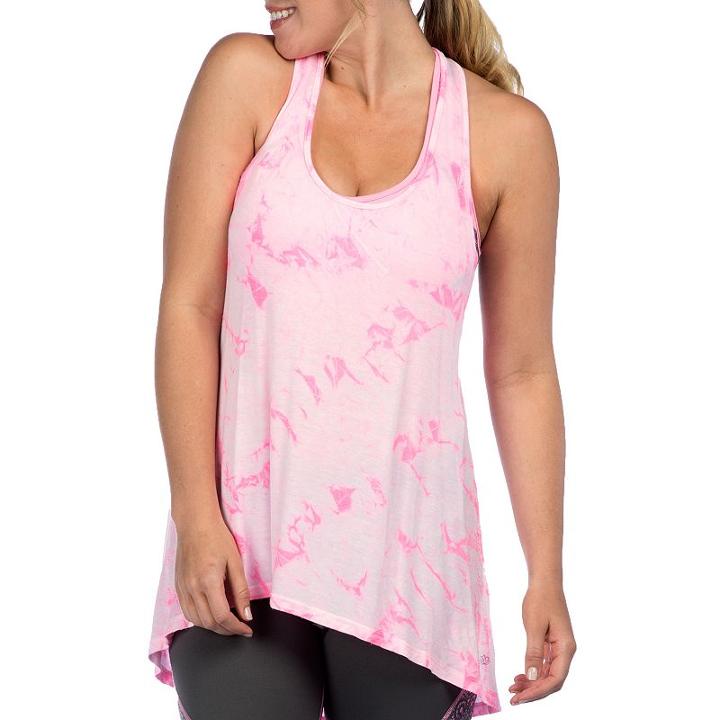 Women's Pl Movement By Pink Lotus Warrior One Yoga Tank, Size: Medium, Dark Pink
