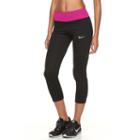 Women's Nike Power Essential Running Capris, Size: Medium, Grey (charcoal)
