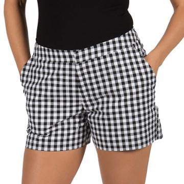 Women's Harve Bernard Gingham Printed Shorts, Size: 10, Oxford