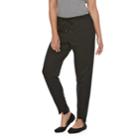 Women's Utopia By Hue High-lo Jogger Leggings, Size: Small, Black