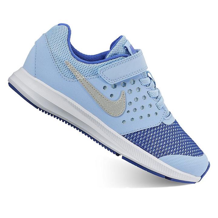 Nike Downshifter 7 Preschool Girls' Sneakers, Girl's, Size: 1, Blue