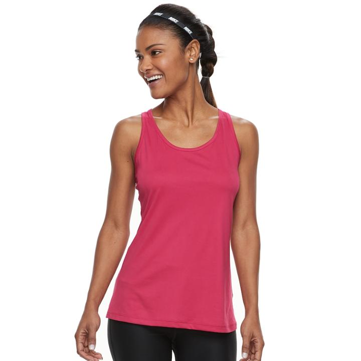 Women's Nike Dry Training Mesh Racerback Tank, Size: Xl, Brt Red