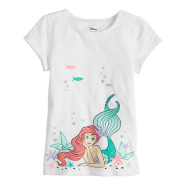 Disney's Ariel Girls 4-10 Graphic Tee By Disney/jumping Beans&reg;, Size: 5, White