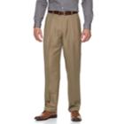 Men's Croft & Barrow&reg; Classic-fit Easy-care Pleated Dress Pants, Size: 34x32, Brown