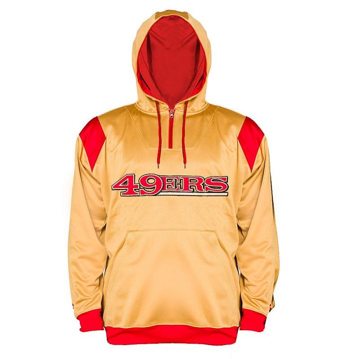 Big & Tall San Francisco 49ers Hoodie, Men's, Size: L Tall, Red