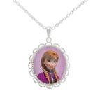 Disney Frozen Silver-plated Anna Pendant Necklace, Women's, Size: 18, Multicolor