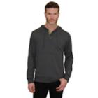 Men's Mountain And Isles Stretch Melange Henley Hoodie, Size: Xl, Dark Grey