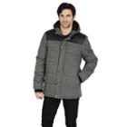 Men's Excelled Channel Quilted Jacket, Size: Medium, Grey (charcoal)