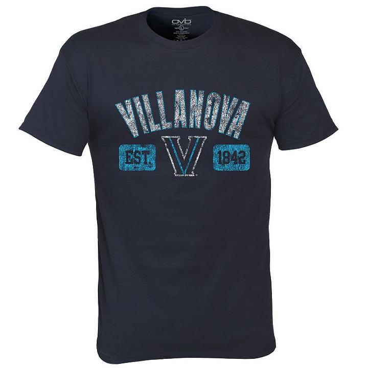 Men's Villanova Wildcats Victory Hand Tee, Size: Xl, Blue (navy)