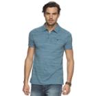 Big & Tall Rock & Republic Core Slubbed Polo, Men's, Size: 4xl, Turquoise/blue (turq/aqua)