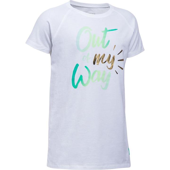 Girls 7-16 Under Armour Out Of My Way Graphic Tee, Girl's, Size: Large, White