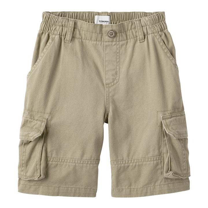 Boys 4-7x Sonoma Goods For Life&trade; Cargo Shorts, Boy's, Size: 5, Lt Beige