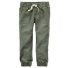 Girls 4-8 Carter's Olive Jogger Pants, Girl's, Size: 6x, Green Oth