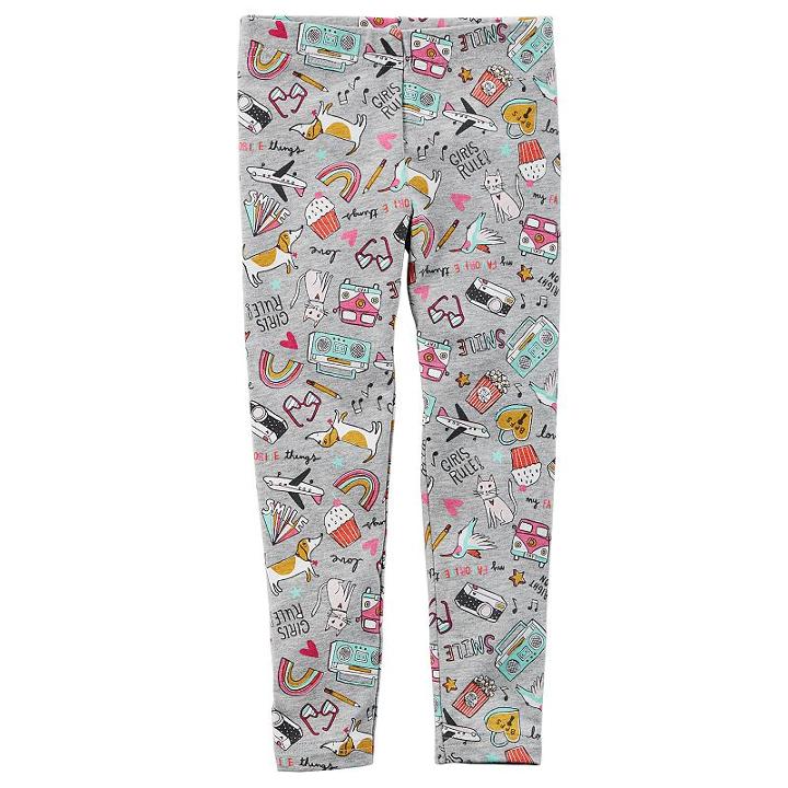 Girls 4-8 Carter's My Favorite Things Leggings, Size: 7, Ovrfl Oth