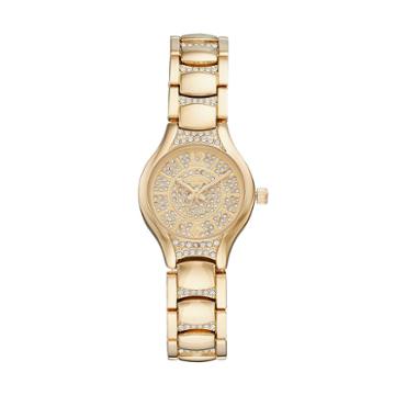 Elgin Women's Cubic Zirconia Pave Watch, Yellow