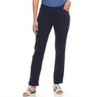 Women's Dana Buchman Millennium Crop Pants, Size: 14, Blue (navy)