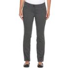 Petite Dana Buchman Millennium Slim Straight-leg Dress Pants, Women's, Size: 6 Petite, Grey