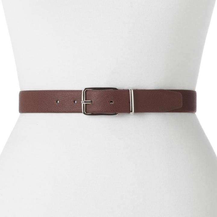 Women's Apt. 9&reg; Feather Edge Belt, Size: Medium, Dark Brown