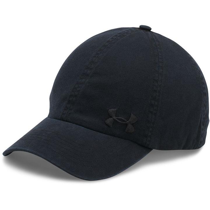 Women's Under Armour Washed Adjustable Baseball Cap, Black