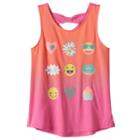 Girls 7-16 So&reg; Bow Back Printed Tank Top, Girl's, Size: 7-8, Brt Purple