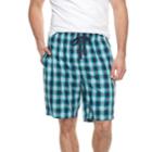Big & Tall Chaps Plaid Soft-touch Woven Sleep Shorts, Men's, Size: Xxl Tall, Blue (navy)