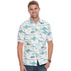 Men's Croft & Barrow&reg; Classic-fit Crosshatch Button-down Shirt, Size: Large, White