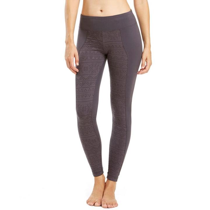 Women's Balance Collection Jacquard Leggings, Size: Small, Grey