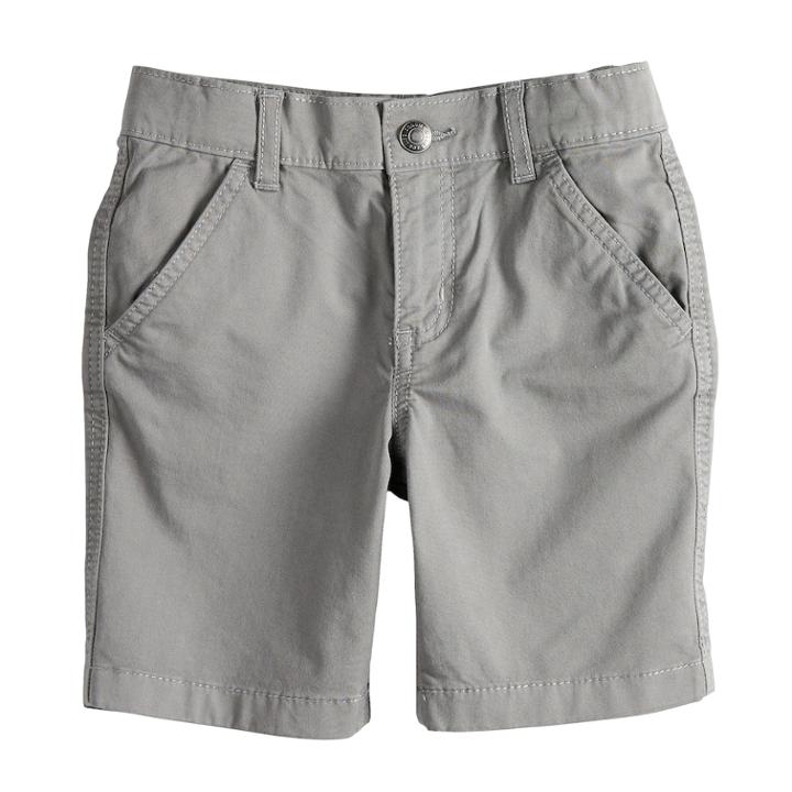 Boys 4-7x Sonoma Goods For Life&trade; Flat Front Shorts, Size: 4, Med Grey