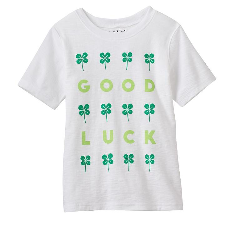 Boys 4-10 Jumping Beans&reg; St. Patrick's Day Graphic Tee, Boy's, Size: 7, Natural
