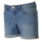 Women's Lc Lauren Conrad Cuffed Jean Shorts, Size: 2, Med Blue