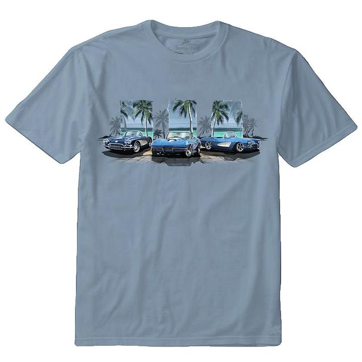 Big & Tall Newport Blue Corvette Convertible Tee, Men's, Size: 3xb, Dark Blue
